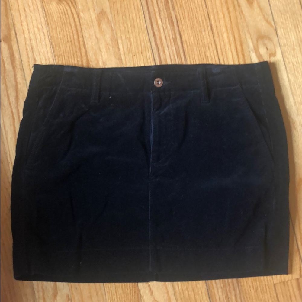Black corduroy skirt